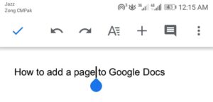 mobile-docs-cursor-To-add-page-numbers-in-google-docs