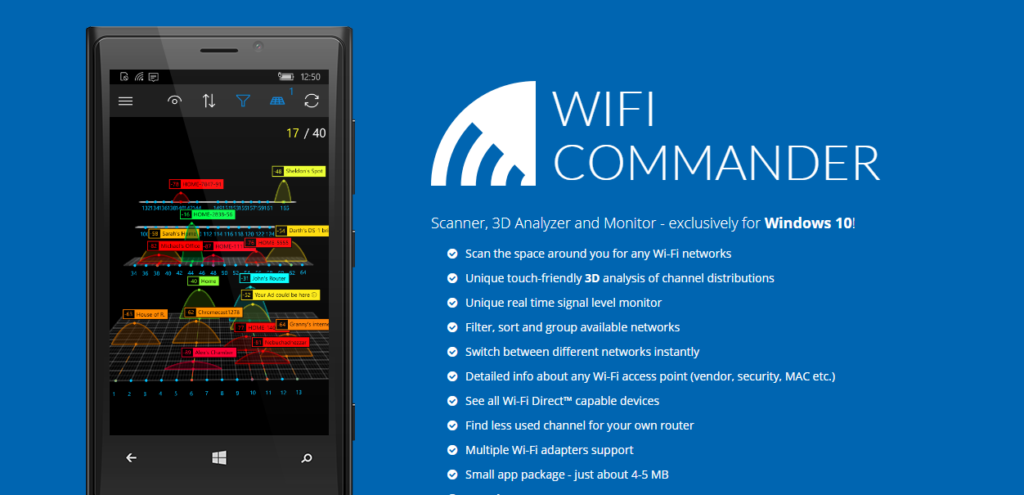 wifi analyzer windows 10