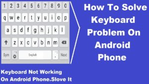 why keyboard not show up on your Android
