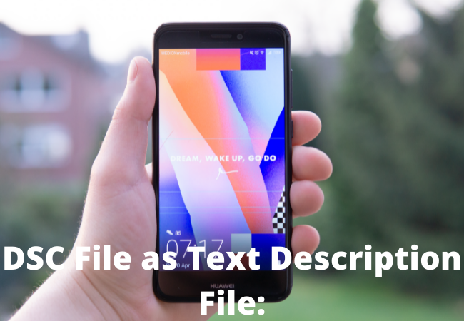 DSC File as Text Description File: